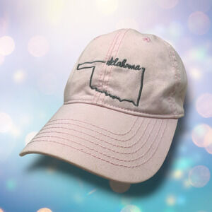Home Free Oklahoma Baby Pink Strapback Hat Cap US State 100% Cotton